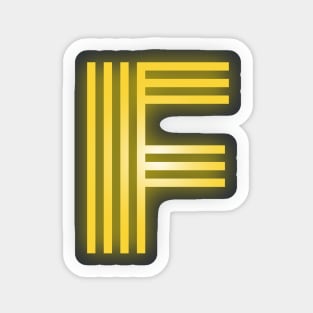 Letter F Letter Art Sticker